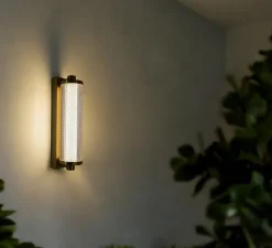 Applique*Elements lighting Applique murale, Tiffany, , IP44, LED, 2700K, 1050 lm, Ø13,5cm, H38cm - Diamant