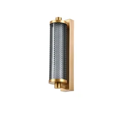 Applique*Elements lighting Applique murale, Tiffany, , IP44, LED, 2700K, 1050 lm, Ø13,5cm, H38cm - Graphite