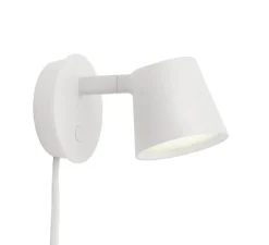 Applique*Muuto Applique murale, Tip, , LED, 2700K, 220lm, L9,5cm, H9,5cm - blanc