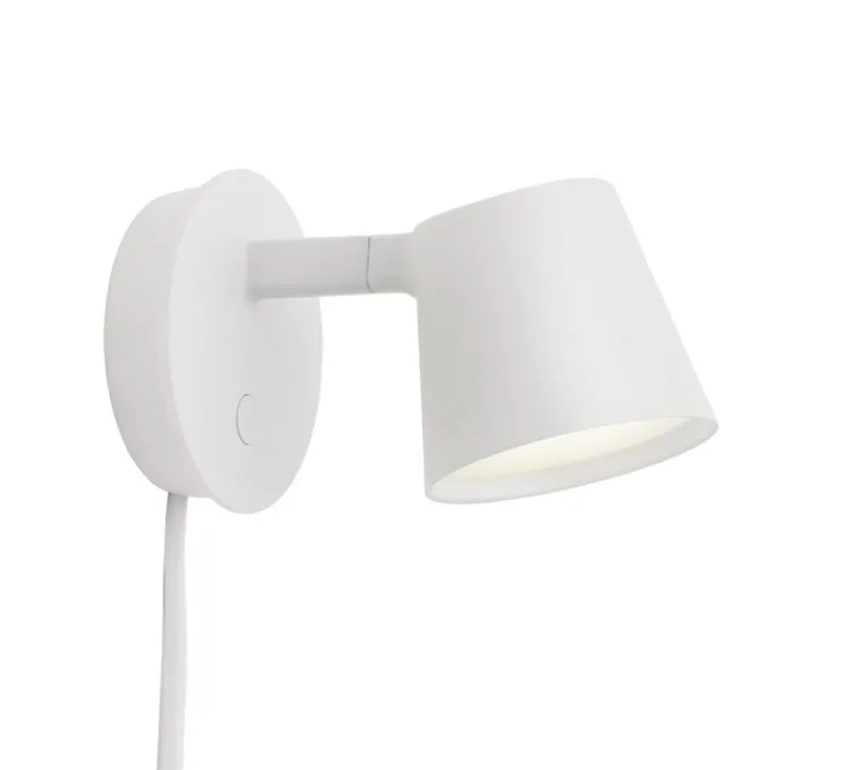 Applique*Muuto Applique murale, Tip, , LED, 2700K, 220lm, L9,5cm, H9,5cm - blanc