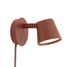 Applique murale, Tip, brun cuivré, LED, dim, 2700K, 220lm, L9,5cm, H9,5cm - Muuto