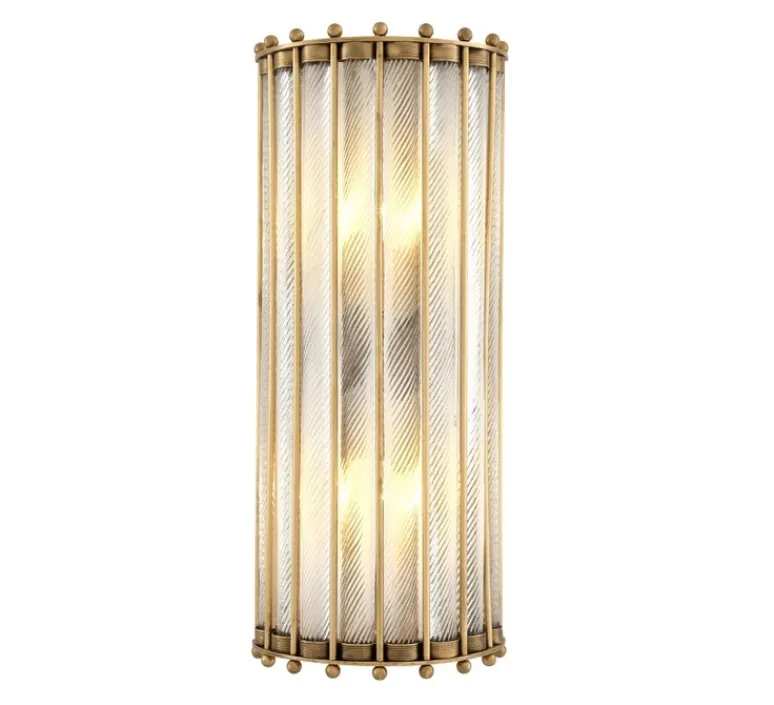 Applique*Eichholtz Applique murale, Tiziano, L22cm, H54cm - laiton vieilli,