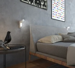 Applique murale, Toggle, blanc, LED, 2700K, 700 lm, L9,6cm, H17,1cm - Martinelli Luce