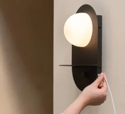 Applique murale, Tokyo, noir, L15cm, H34cm - It's about Romi