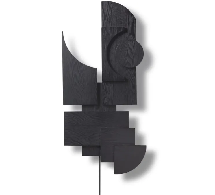 Applique murale, Totem, noir, LED, dim, 2700K, 945lm, L38,6cm, H81cm - Please Wait to be Seated