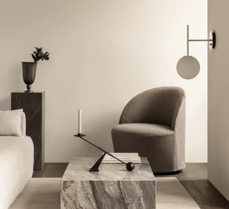 Applique murale, TR Bulb, Acier poli, L20cm, H45,5cm - Audo Copenhagen