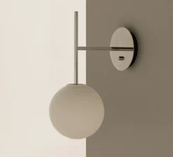 Applique murale, TR Bulb, Acier poli, L20cm, H45,5cm - Audo Copenhagen