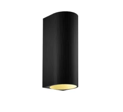 Applique*Wever&Ducré Applique murale, Trace 2.0, , LED, dim, 3000K, 1060 lm, L7cm, H18cm - noir (intérieur or)