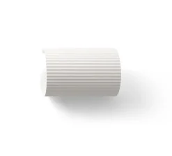 Applique murale, Trama 1L, plâtre blanc, Ø12cm, H18cm - Faro