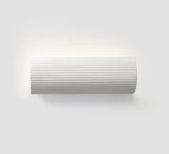 Applique*Faro Applique murale, Trama 2L, plâtre , Ø11,2cm, H32cm - blanc