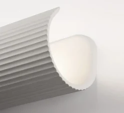 Applique*Faro Applique murale, Trama 2L, plâtre , Ø11,2cm, H32cm - blanc