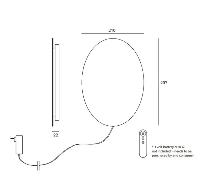 Applique murale, Tramonto 05, vert foncé, LED, dim, K, 2500 lm, L21cm, H29,7cm - Valerie_Objects