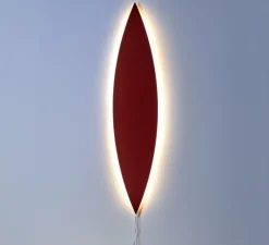 Applique murale, Tramonto 04, rouge, LED, dim, K, 2500 lm, L18cm, H85cm - Valerie_Objects