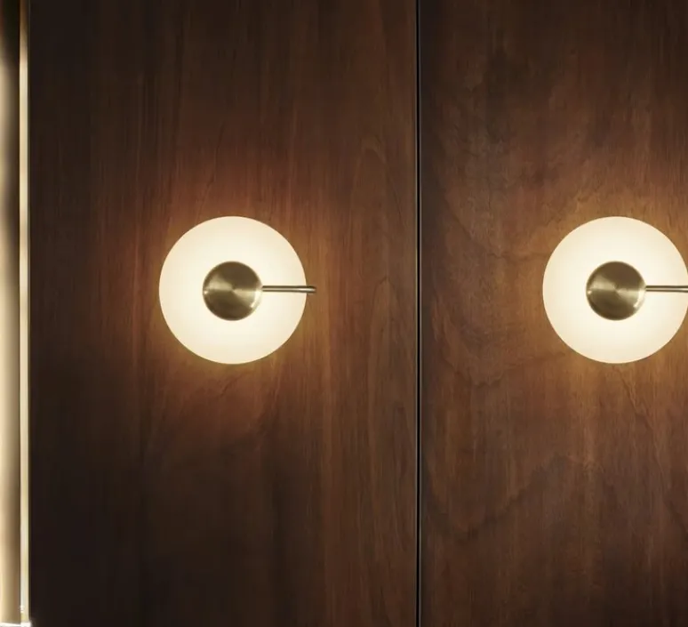 Applique*KDLN Applique murale, Tratto, , LED, dim, 2700K, 1450 lm, L27cm, H29cm - laiton