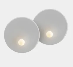 Applique*LEDS C4 Applique murale, Trip double, , L74cm, H65cm - gris pierre
