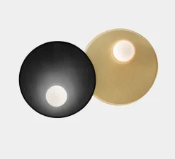 Applique*LEDS C4 Applique murale, Trip double, , L52cm, H42cm - noir, or
