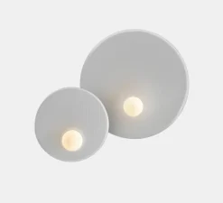 Applique*LEDS C4 Applique murale, Trip double, , L66cm, H53,5cm - gris pierre