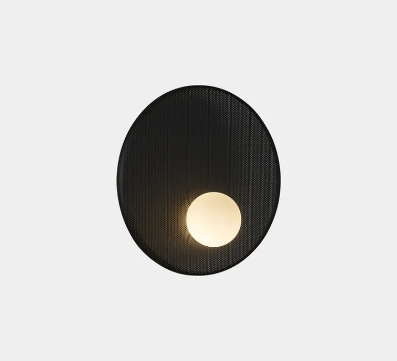 Applique*LEDS C4 Applique murale, Trip simple, , Ø30cm, P14,5cm - noir