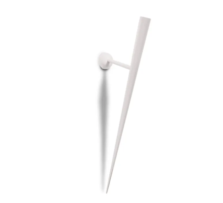 Applique*Lumen Center Italia Applique murale, Trylon, , LED, dim, 2700k, 540 lm, Ø7cm, H76cm - blanc