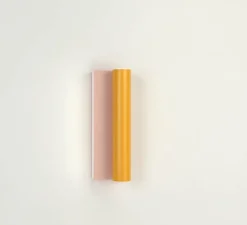 Applique*Atelier Areti Applique murale, Tube and Rectangle, , LED, 2700K, 200 lm, L10cm, H30cm - orange, rose