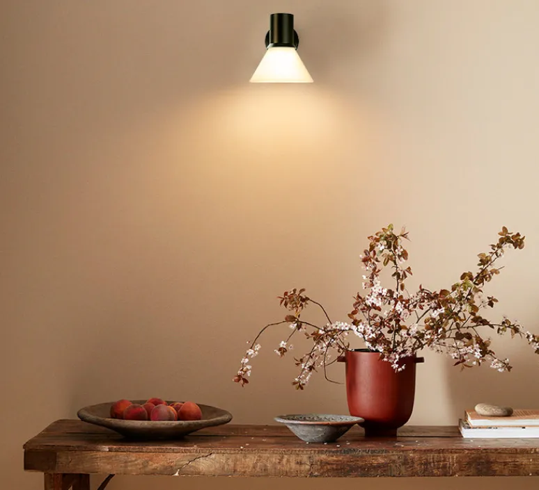 Applique*Anglepoise Applique murale, Type 80 glass W4, blanc & noir, Ø15cm, H16cm - blanc & noir