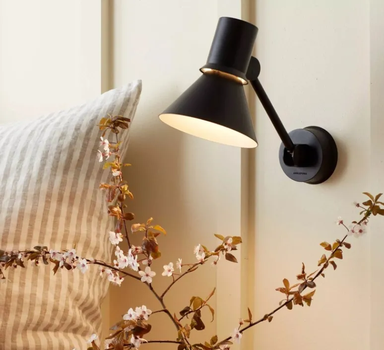 Applique*Anglepoise Applique murale, Type 80 W2, , L33cm, H16cm - noir mat
