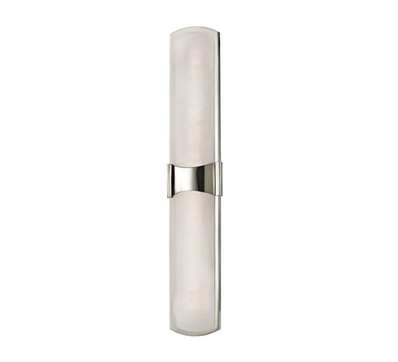Applique*Hudson Valley Lighting Applique murale, Valencia L, , IP44,L12,1cm, H66cm - Hudson Valley nickel poli