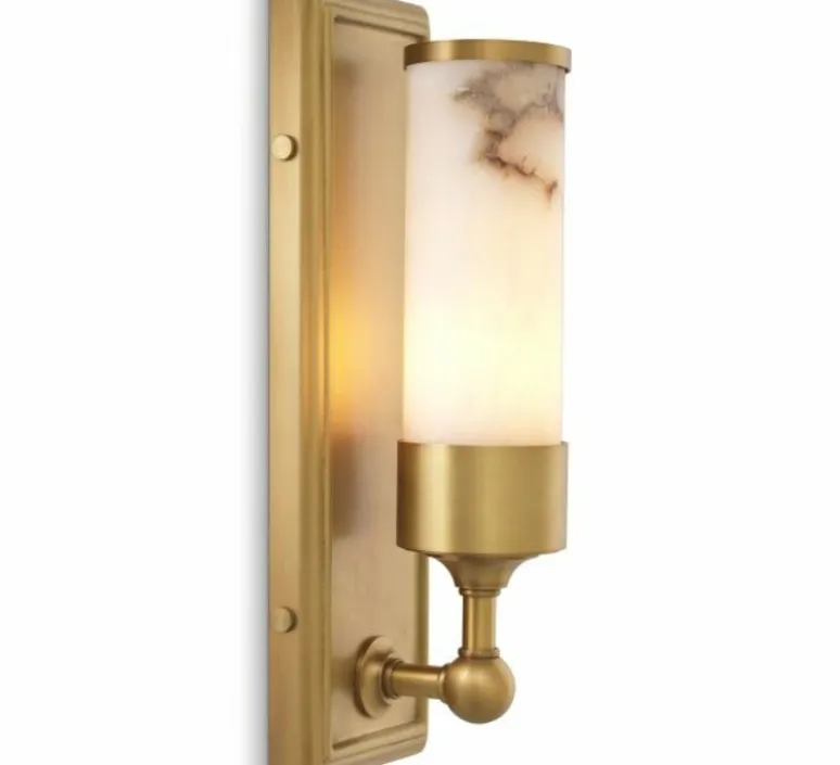 Applique*Eichholtz Applique murale, Valentine, , L11,5cm, H38cm - albâtre, laiton