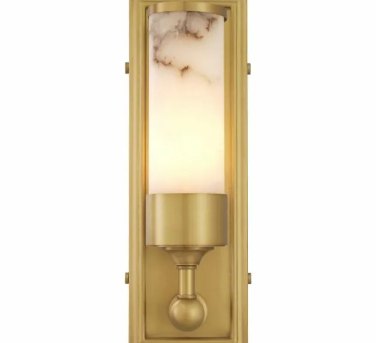 Applique*Eichholtz Applique murale, Valentine, , L11,5cm, H38cm - albâtre, laiton
