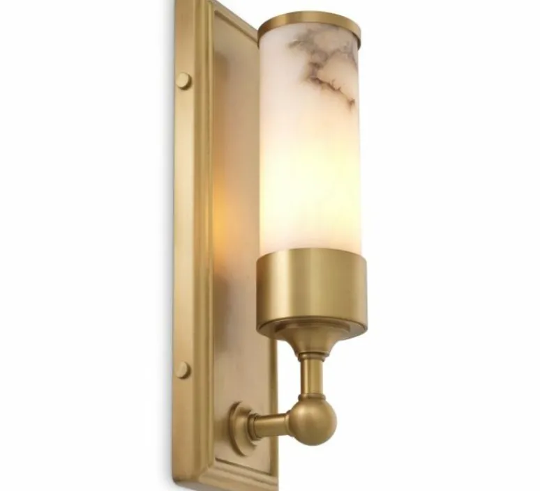 Applique*Eichholtz Applique murale, Valentine, , L11,5cm, H38cm - albâtre, laiton