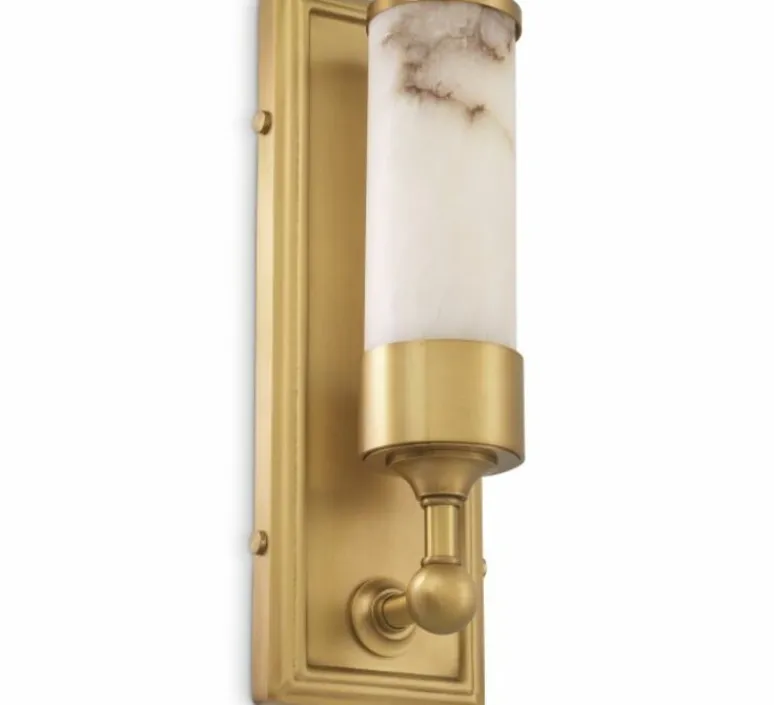 Applique*Eichholtz Applique murale, Valentine, , L11,5cm, H38cm - albâtre, laiton