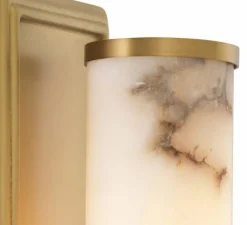 Applique*Eichholtz Applique murale, Valentine, , L11,5cm, H38cm - albâtre, laiton