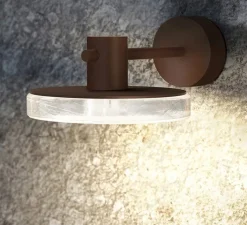 Applique*Panzeri Applique murale, Venexia corten, , IP65, LED, 2700K, 594 lm, L22cm, H14cm - Marron-orangé