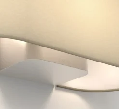 Applique murale, Venn, avec abat-jour Stadium 160, nickel mat, mastic, L31,5cm, H16cm - Astro