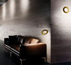 Applique*Icone Applique murale, Vera 26, , LED, 2700k, 2598lm, Ø26cm, P7cm - cuivre bronze, blanc