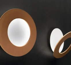 Applique*Icone Applique murale, Vera 21, , LED, 2700k, 2100lm, Ø21cm, P7cm - cuivre bronze, blanc