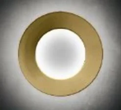 Applique*Icone Applique murale, Vera 26, , LED, 2700k, 2598lm, Ø26cm, P7cm - laiton, blanc