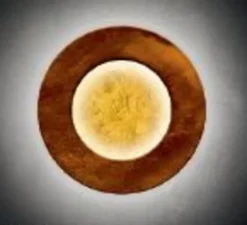 Applique*Icone Applique murale, Vera 26, rouille, feuille d'or, LED, 2700k, 2598lm, Ø26cm, P7cm - rouille, feuille d'or