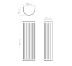 Applique*Astro Applique murale, Versailles 400, , LED, IP44, dim, 3000K, 658 lm, L12,5cm, H40cm - or mat