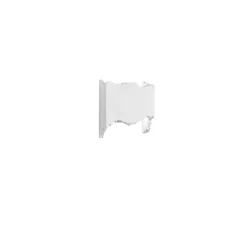 Applique*Nedgis Applique murale, Vertbois, prêt à peindre, Lola, , L14cm, H12cm - blanc