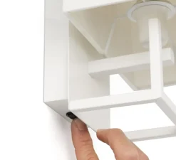 Applique*Faro Applique murale, Vesper, , L22cm, H26,5cm - blanc, beige