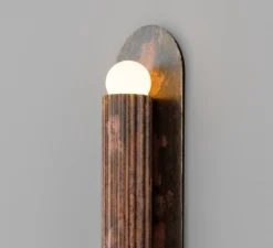 Applique*Schwung Applique murale, Vesta LG, , L10,5cm, H45,6cm - rose cendré