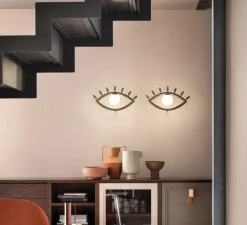 Applique murale, Visio A M1, chocolat fondant, LED, 3000K, 645 lm, L48cm, H27cm - Masiero