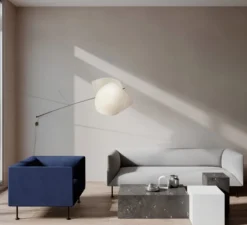 Applique*LEDS C4 Applique murale, Voiles, , LED, dim, 2700K, 2071 lm, L204,1cm, H68,3cm - blanc