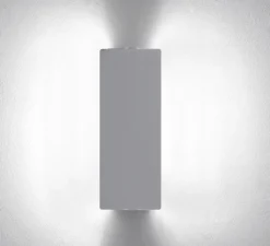 Applique*Nemo Lighting Applique murale, Volet Pivotant Double, Blanc-, LED, 3000K, 585lm, L34cm, H13cm - aluminium