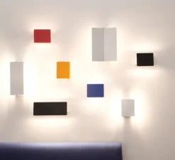 Applique murale, Volet Pivotant Plié, aluminium, LED, 3000K, 2000lm, L26cm, H34cm - Nemo Lighting