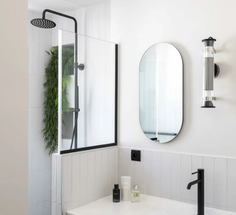 Applique*Nemo Lighting Applique murale, Volet Pivotant Double, , LED, 3000K, 2000lm, L34cm, H13cm - noir