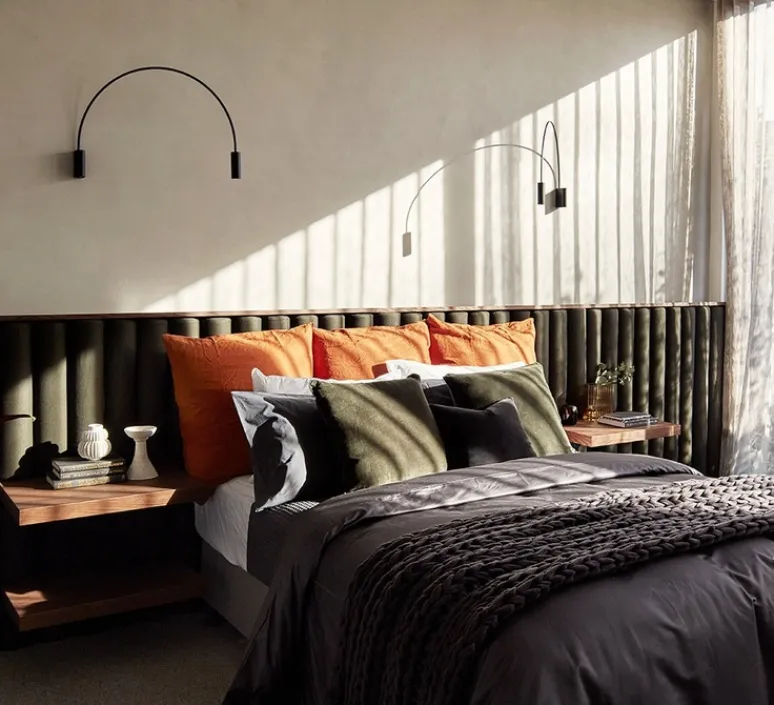 Applique*Estiluz Applique murale, Volta A-3531, , LED, 2700K, 665 lm, L62,3cm, H42,9cm - noir