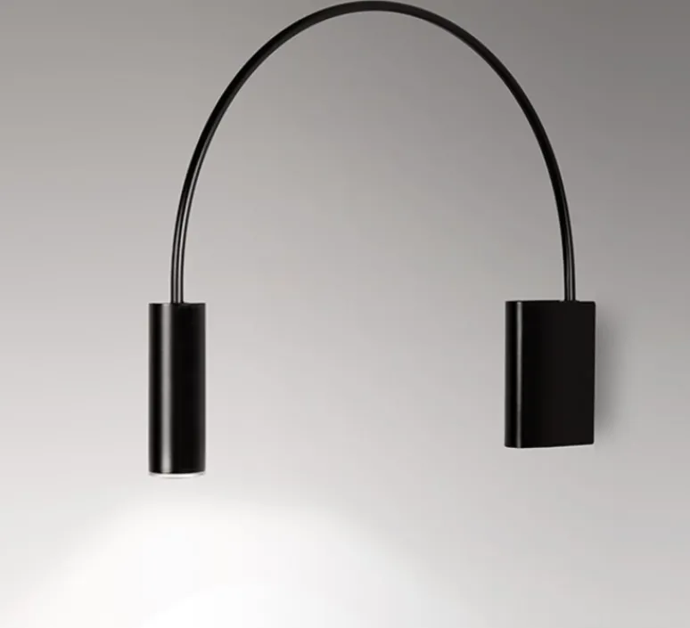 Applique*Estiluz Applique murale, Volta A-3531, , LED, 2700K, 665 lm, L62,3cm, H42,9cm - noir