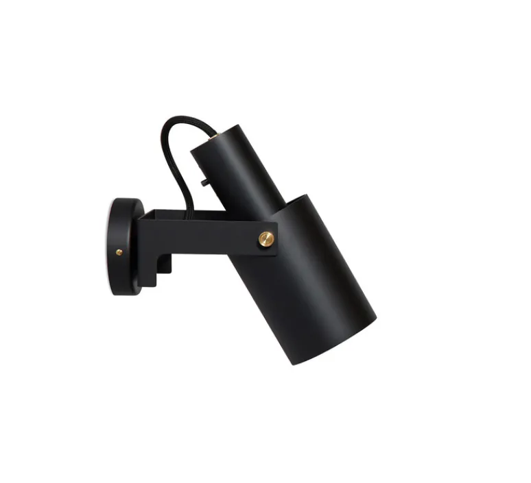 Applique*Rubn Applique murale, Volume 2 Direct S, , Ø9cm, H21,5cm - Noir, laiton